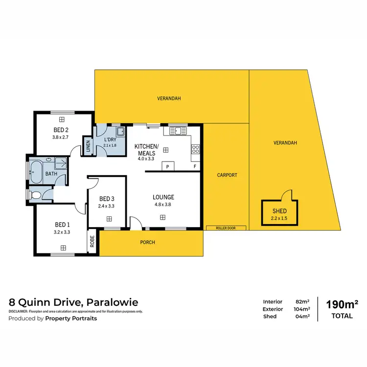 Floorplan of Homely house listing, 8 Quinn Drive, Paralowie SA 5108