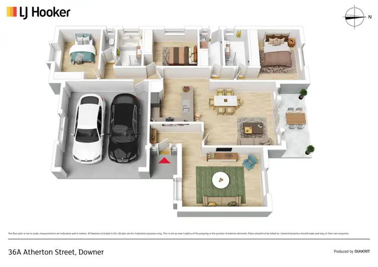 Floorplan of Homely house listing, 36A Atherton Street, Downer ACT 2602
