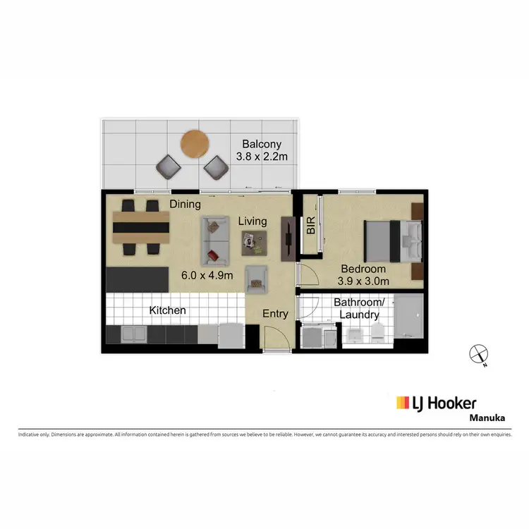 Floorplan of Homely apartment listing, 69/46 Honeysett View, Kingston ACT 2604