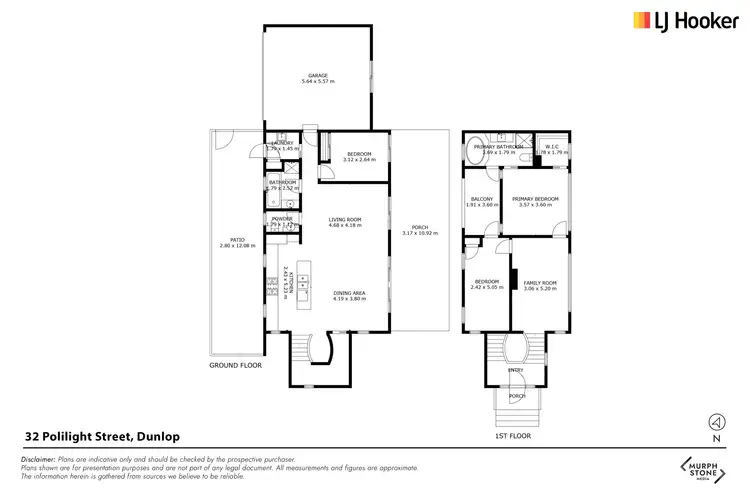 Floorplan of Homely house listing, 32 Polilight Street, Dunlop ACT 2615