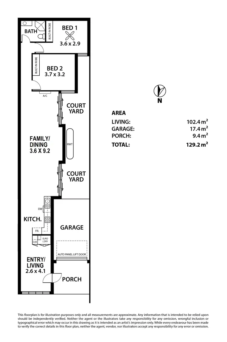 Floorplan of Homely townhouse listing, 6 Ascot Lane, Mount Barker SA 5251