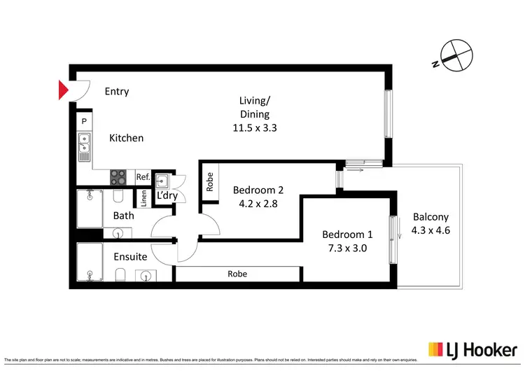Floorplan of Homely apartment listing, 20/2 Hinder Street, Gungahlin ACT 2912