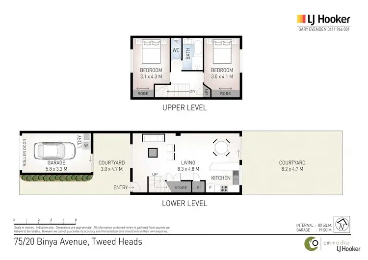 Floorplan of Homely townhouse listing, 75/20 Binya Avenue, Tweed Heads NSW 2485
