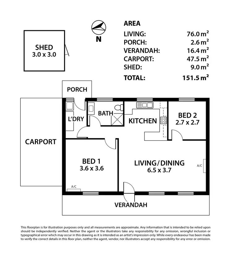 Floorplan of Homely house listing, 1/2 Bernhardt Court, Mount Barker SA 5251
