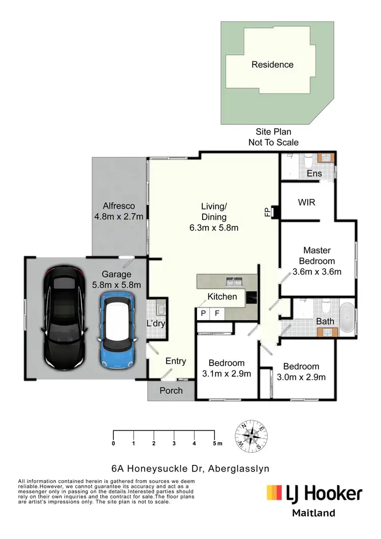 Floorplan of Homely house listing, 6A Honeysuckle Drive, Aberglasslyn NSW 2320