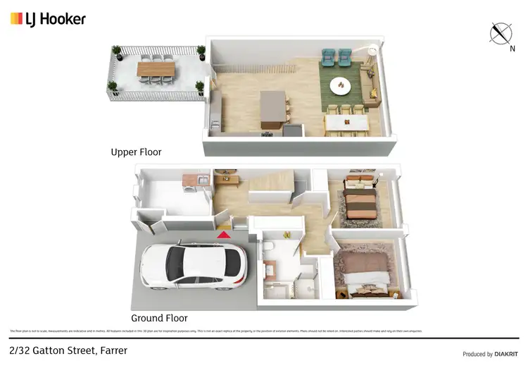 Floorplan of Homely townhouse listing, 32B Gatton Street, Farrer ACT 2607