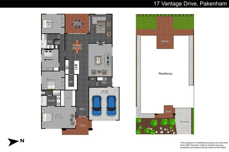 Floorplan of Homely house listing, 17 Vantage Drive, Pakenham VIC 3810