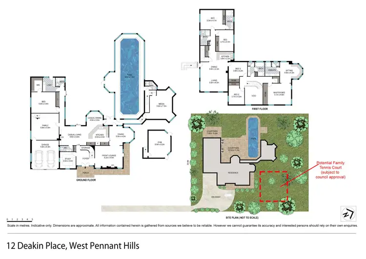 Floorplan of Homely house listing, 12 Deakin Place, West Pennant Hills NSW 2125