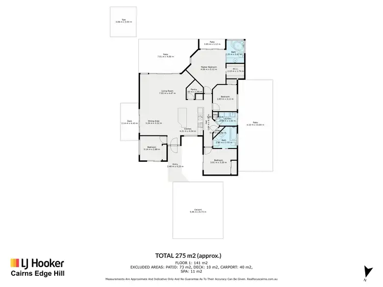 Floorplan of Homely house listing, 81 Michaelangelo Drive, Redlynch QLD 4870