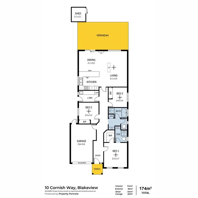 Floorplan of Homely house listing, 10 Cornish Way, Blakeview SA 5114