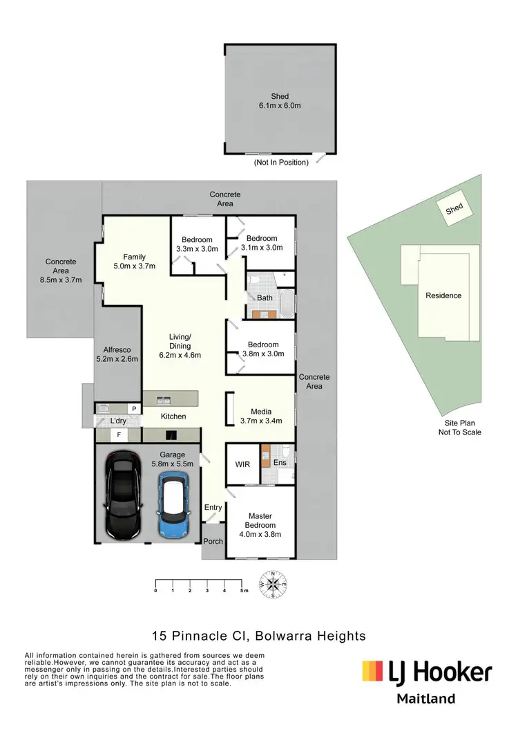Floorplan of Homely house listing, 15 Pinnacle Close, Bolwarra Heights NSW 2320