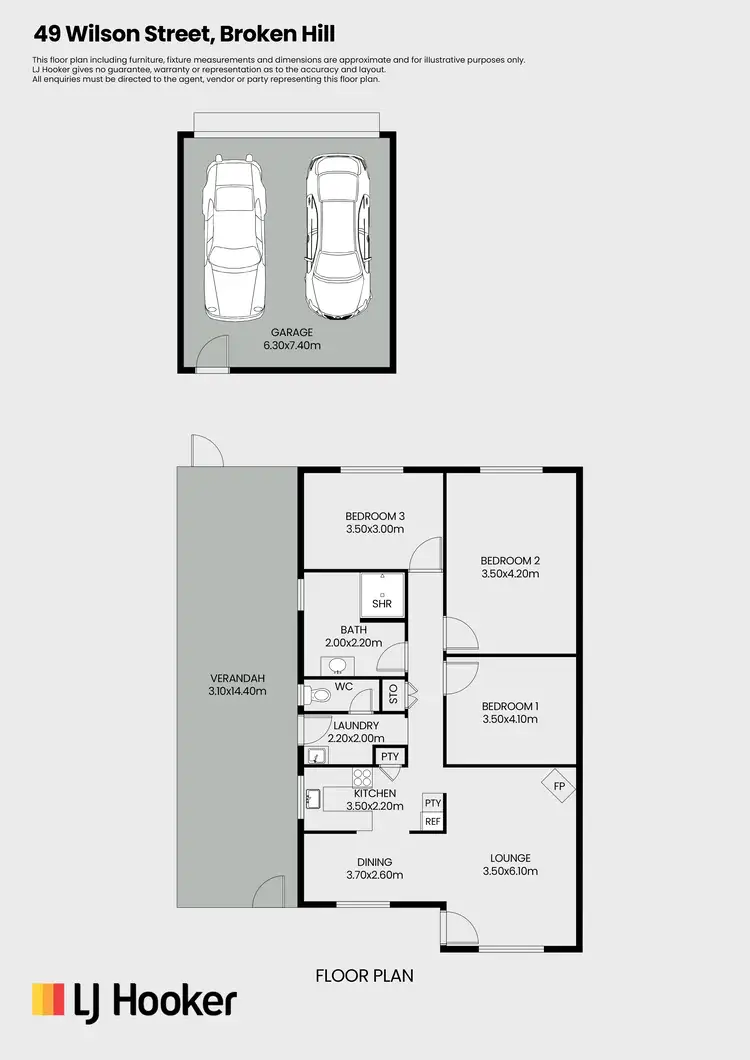 Floorplan of Homely house listing, 149 Wilson Street, Broken Hill NSW 2880