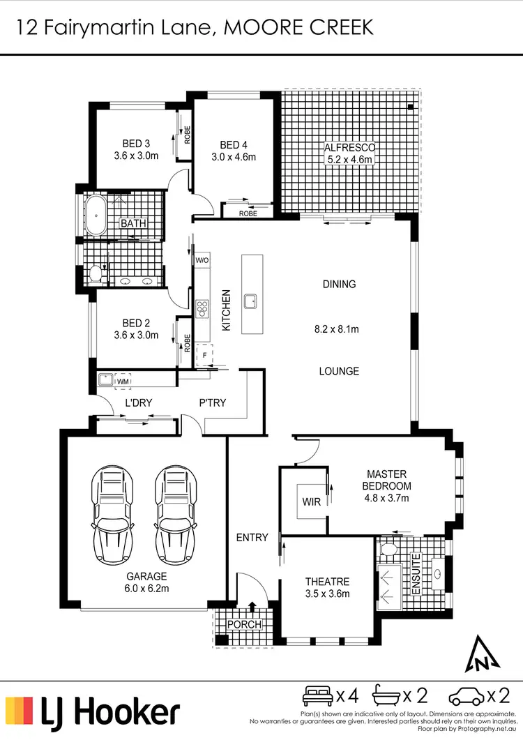 Floorplan of Homely house listing, 12 Fairymartin Lane, Moore Creek NSW 2340