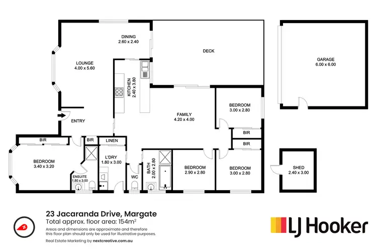 Floorplan of Homely house listing, 23 Jacaranda Drive, Margate TAS 7054