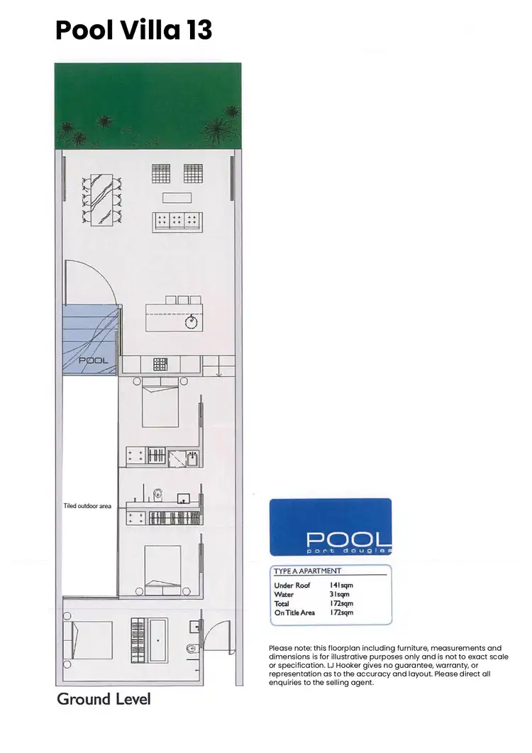 Floorplan of Homely villa listing, 13 Pool/19-37 St Crispins Avenue, Port Douglas QLD 4877