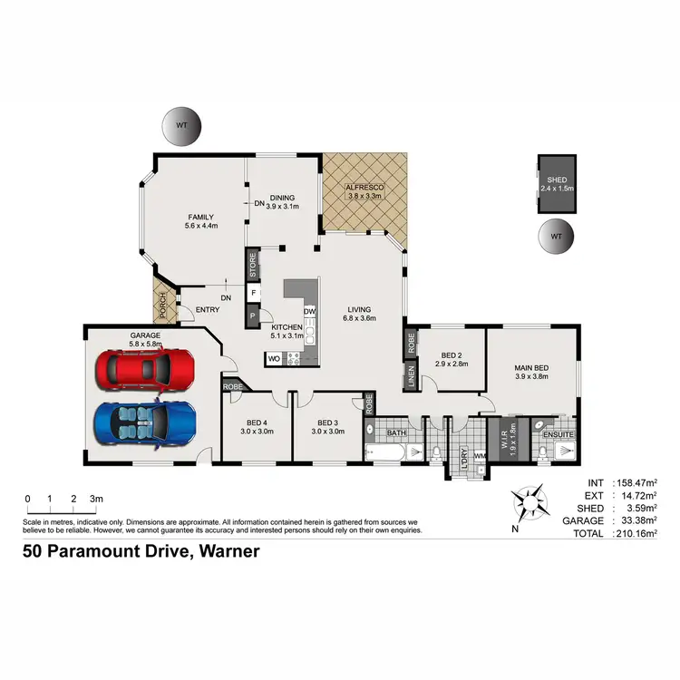 Floorplan of Homely house listing, 50 Paramount Drive, Warner QLD 4500