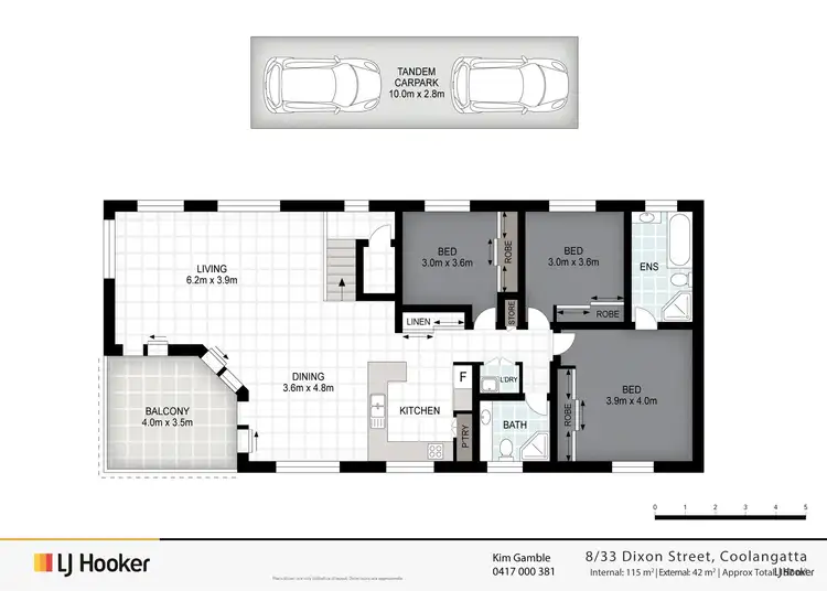 Floorplan of Homely unit listing, 8/33 Dixon Street, Coolangatta QLD 4225
