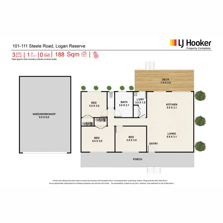 Floorplan of Homely rural property listing, 101-111 Steele Road, Logan Village QLD 4207