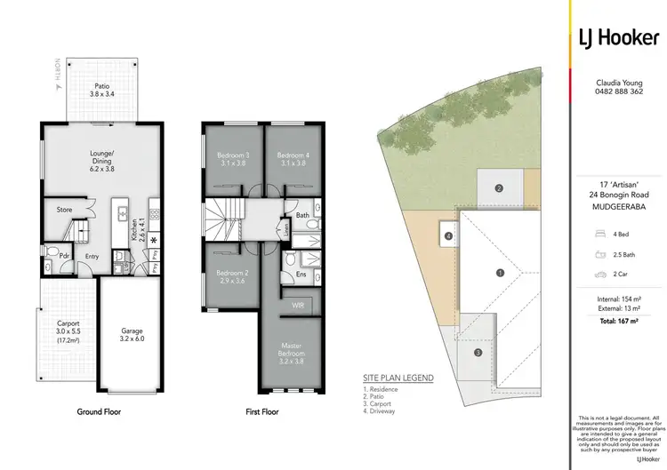Floorplan of Homely townhouse listing, 17/24 Bonogin Road, Mudgeeraba QLD 4213