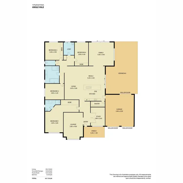 Floorplan of Homely house listing, 15 Paulmark Road, Angle Vale SA 5117