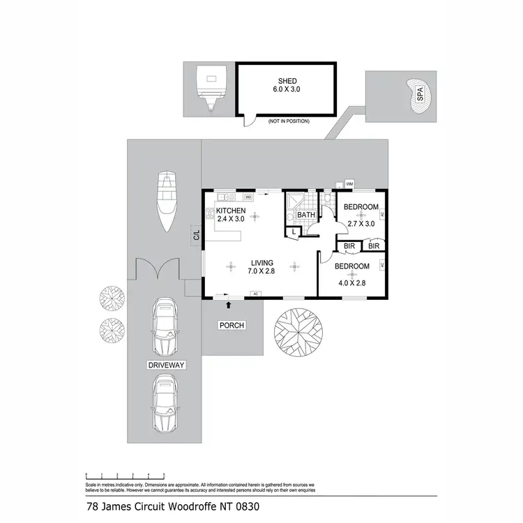 Floorplan of Homely house listing, 78 James Circuit, Woodroffe NT 830