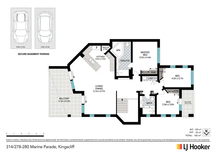 Floorplan of Homely unit listing, 314/278-280 Marine Parade, Kingscliff NSW 2487