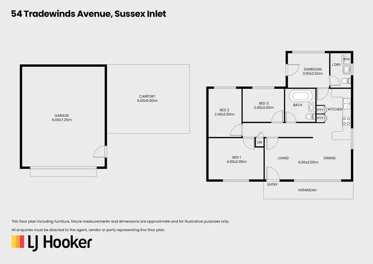 Floorplan of Homely house listing, 54 Tradewinds Avenue, Sussex Inlet NSW 2540