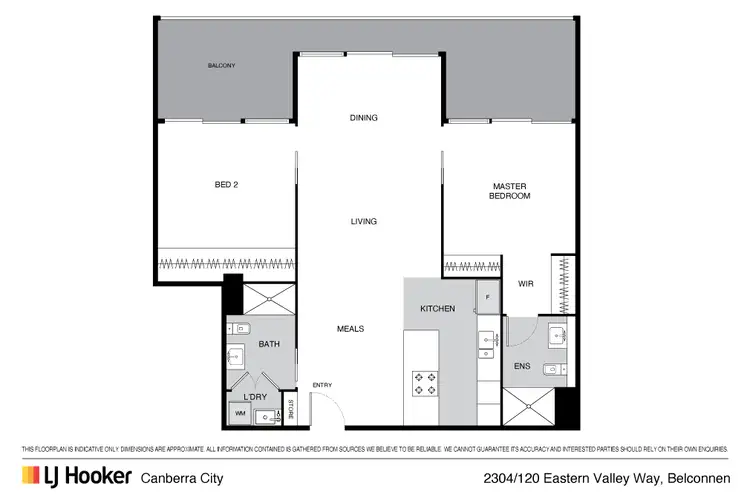 Floorplan of Homely apartment listing, 2304/120 Eastern Valley Way, Belconnen ACT 2617