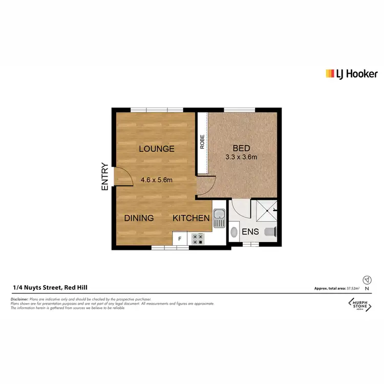 Floorplan of Homely apartment listing, 1/4 Nuyts Street, Red Hill ACT 2603