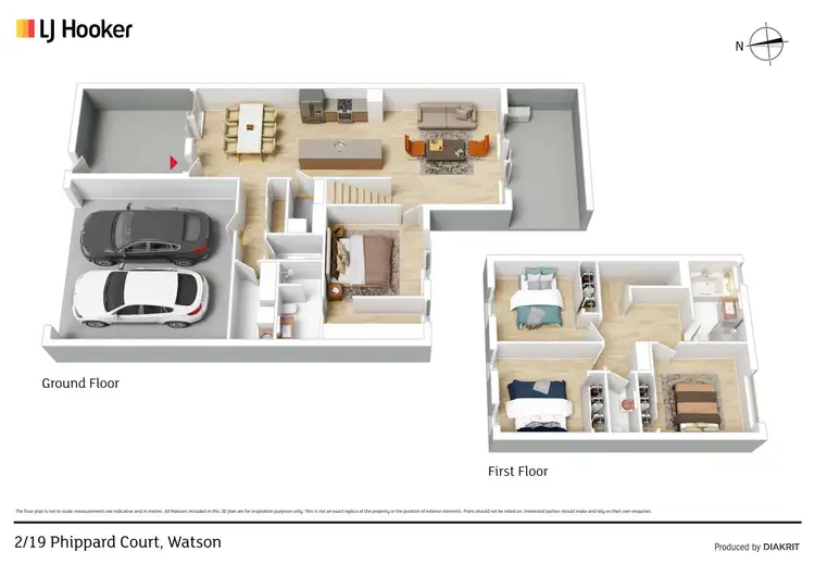 Floorplan of Homely townhouse listing, 2/19 Phippard Court, Watson ACT 2602