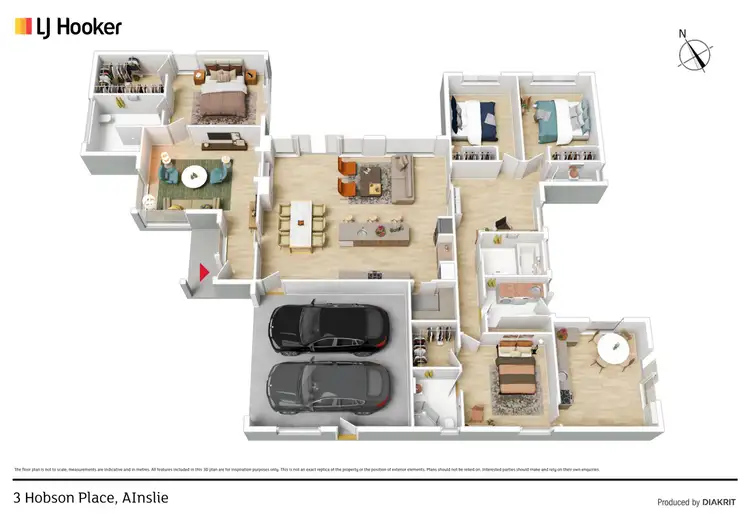 Floorplan of Homely house listing, 3 Hobson Place, Ainslie ACT 2602
