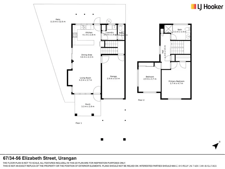 Floorplan of Homely unit listing, 67/34-56 Elizabeth Street, Urangan QLD 4655