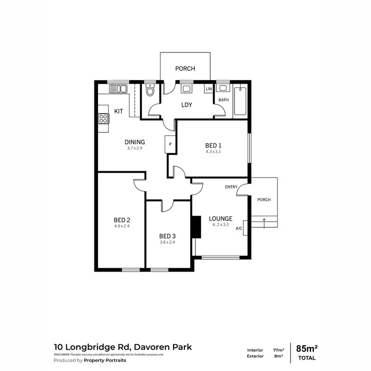 Floorplan of Homely house listing, 10 Longbridge Road, Davoren Park SA 5113