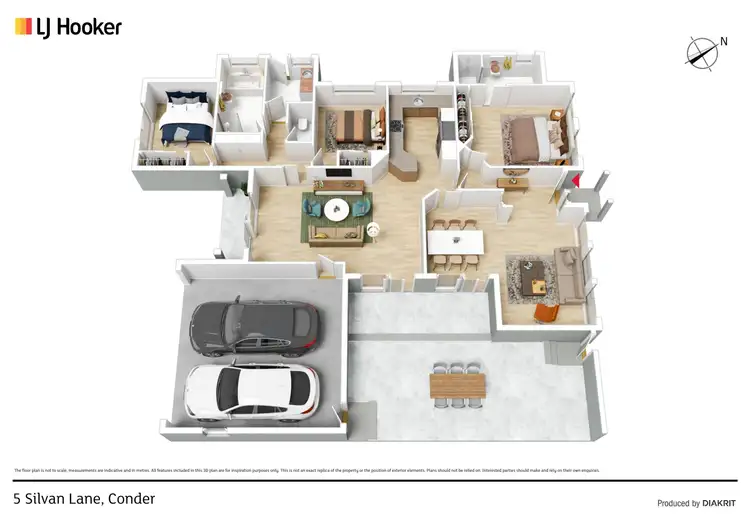 Floorplan of Homely house listing, 5 Silvan Lane, Conder ACT 2906