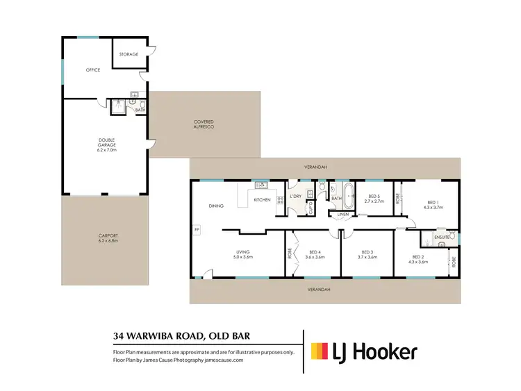 Floorplan of Homely rural property listing, 34 Warwiba Road, Old Bar NSW 2430