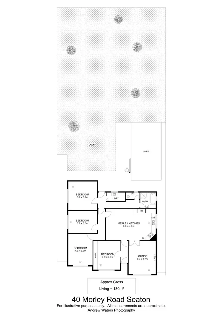 Floorplan of Homely house listing, 40 Morley Road, Seaton SA 5023