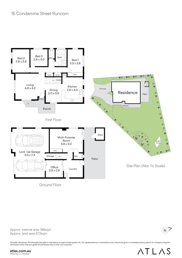 Floorplan of Homely house listing, 16 Condamine Street, Runcorn QLD 4113