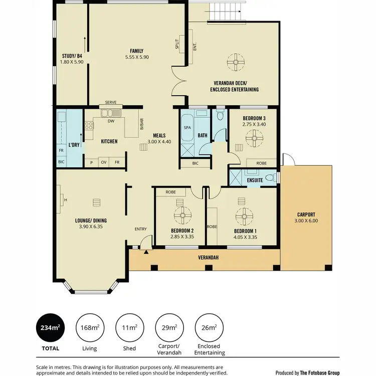 Floorplan of Homely house listing, 26 Cuthbert Avenue, Gulfview Heights SA 5096
