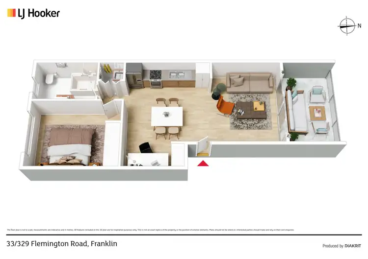 Floorplan of Homely apartment listing, 33/329 Flemington Road, Franklin ACT 2913