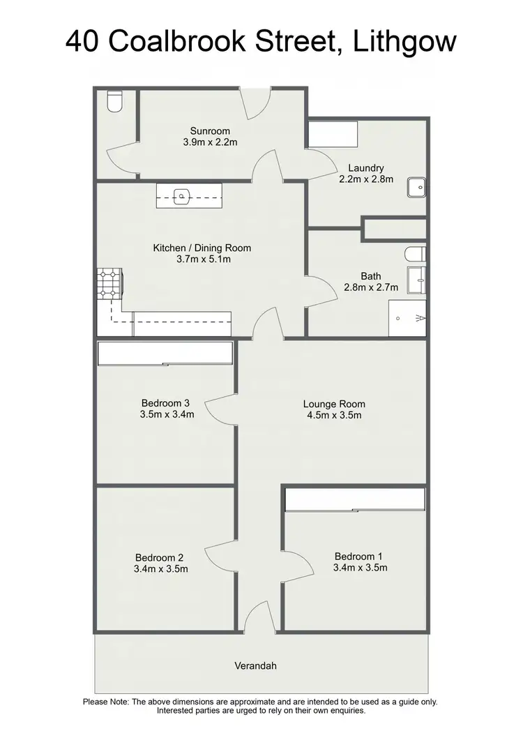 Floorplan of Homely house listing, 40 Coalbrook Street, Lithgow NSW 2790