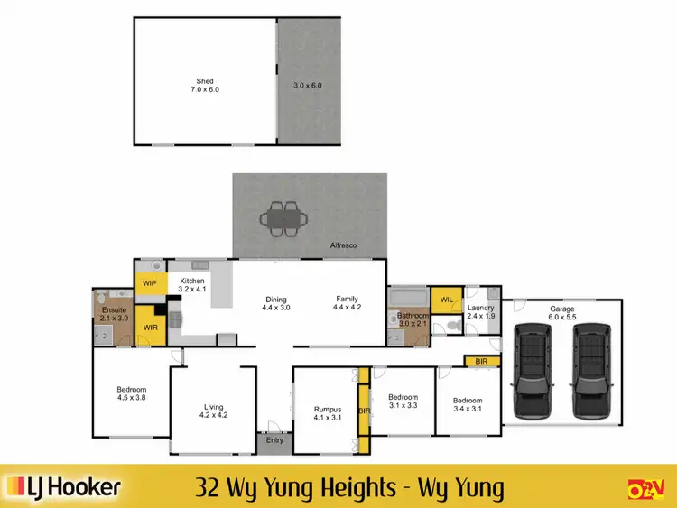 Floorplan of Homely house listing, 32 Wy Yung Heights, Wy Yung VIC 3875