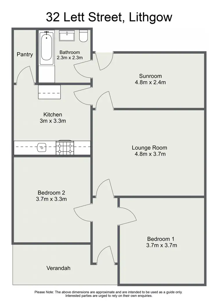 Floorplan of Homely house listing, 32 Lett Street, Lithgow NSW 2790