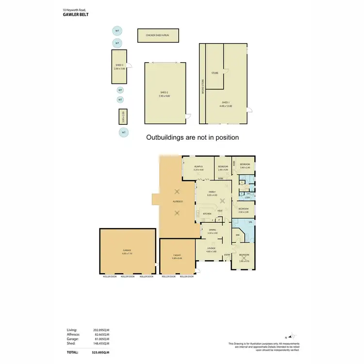 Floorplan of Homely house listing, 10 Heyworth Road, Gawler Belt SA 5118