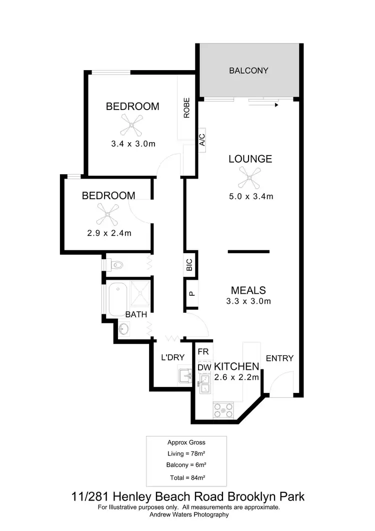 Floorplan of Homely unit listing, 11/281 Henley Beach Road, Brooklyn Park SA 5032