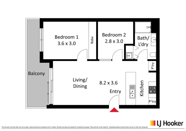 Floorplan of Homely apartment listing, 58/26 Marie Little Crescent, Denman Prospect ACT 2611