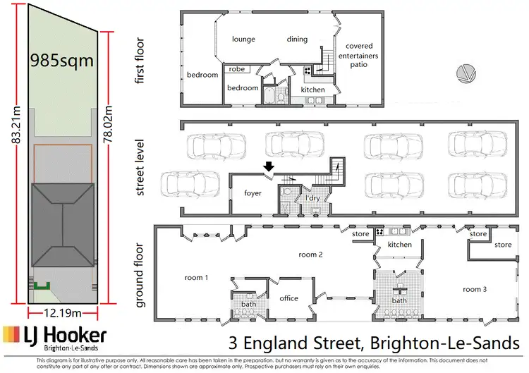 Floorplan of Homely townhouse listing, 3 England Street, Brighton-Le-Sands NSW 2216