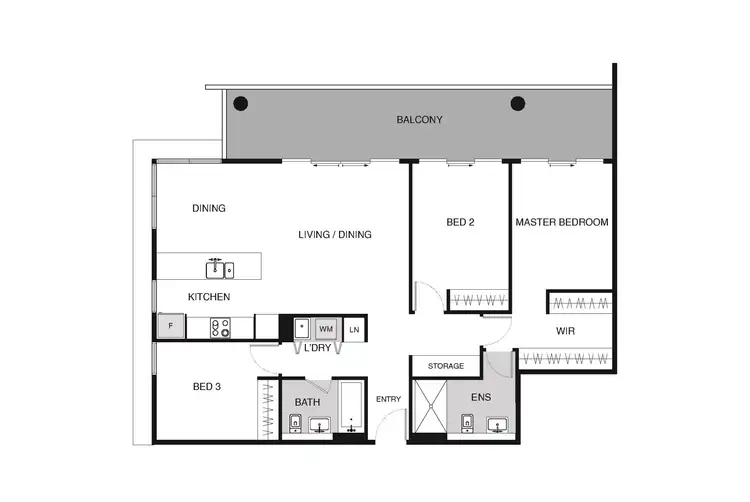 Floorplan of Homely apartment listing, 26/81 Constitution Avenue, Campbell ACT 2612