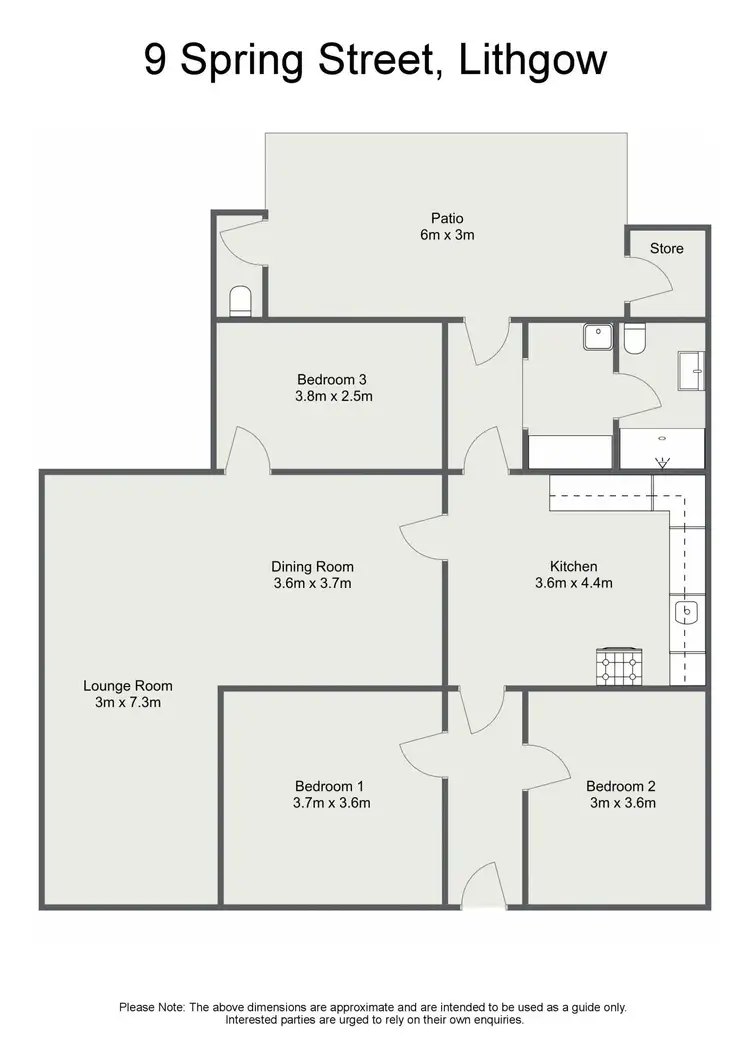 Floorplan of Homely house listing, 9 Spring Street, Lithgow NSW 2790