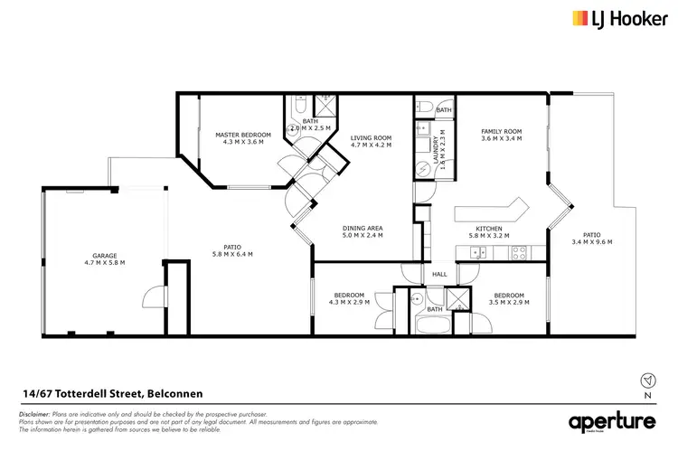 Floorplan of Homely townhouse listing, 14/67 Totterdell Street, Belconnen ACT 2617