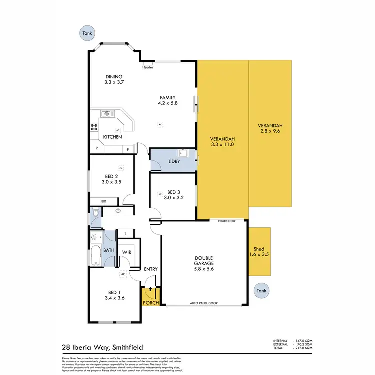 Floorplan of Homely house listing, 28 Iberia Way, Smithfield SA 5114